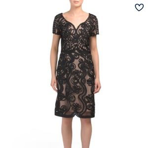 JS Collections Embroidered Cocktail Dress